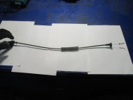 Трос замка двери блокировки задней правой 95961407 95967091 Шевроле Спарк М300 Равон Р2 - 62 см - БУ