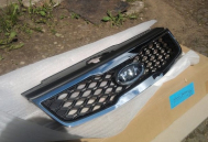 Решетка радиатора 863611G600 для Kia Rio 2 до 2010 г - окантовка хромированная, - Hyundai