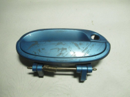 Ручка двери передней правой внешняя 96601582 Шевроле Спарк M200 -  Голубая - под ключ, - БУ