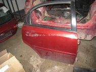 Дверь задняя правая Шевроле Лачетти Седан 96547900 - БУ в СБОРЕ Красная LH-1 электрика