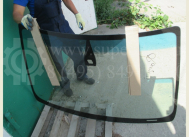 Стекло лобовое 3566AGNBLPV Фокус Форд 2 с 2005г под датчик дождя (шпз шдд vin) с полосой - KMK Glass