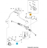 Шланг ГУР 96983926, 96473776, 96550111, 96550112 тонкий низкого давления возвратка Лачетти, - БУ