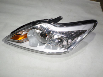 Фара левая Форд Фокус 2 до 2008г С-Макс 1480996, 1329413, 1385267 Черная под корректор, - Atek