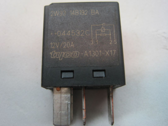 Реле 2W9314B192BA Tyco A1301-X17  043812C 20A Форд Фокус 1 - 2 - Черное, - БУ