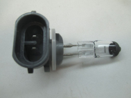 Лампа H27W2 гнутая 881-12V/27W 48040 89901302 для противотуманок PGJ13 L18127 галоген, - LYNXauto