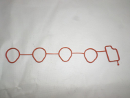 Прокладка коллектора впускного 96571108 Дэу Матиз Шевроле Спарк 1,0 и Авео 1,2 литра - Pmc