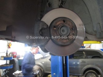 Диск тормозной передний - Замена 1 штуки на Шевроле Лачетти