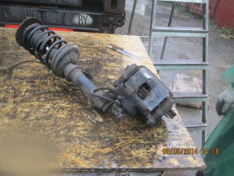 Суппорт передний левый 96193089 Шевроле Ланос Дэу Нексия - R14 на 1,6л 16V, d52, - БУ