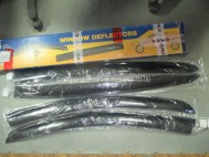 Дефлекторы окон Шевроле Авео Хечбек Т200, 4 штуки Черные, - Autoclover