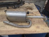 Глушитель 96591520 задняя часть Шевроле Спарк М200, 0,8 - 1,0 литра М200, - БУ CM-12