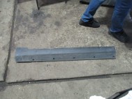 Накладка порога Шевроле Каптива наружняя передняя левая 96804209, 96804211 C100, - БУ