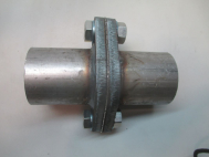 Фланец 50x50 mm L125 mm с трубой демпферное соединение c уплотным кольцом и крепеж - Transmaster