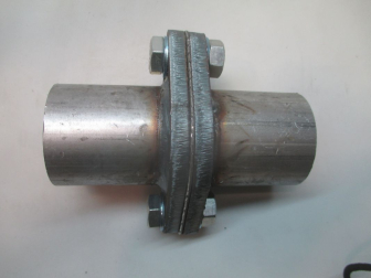 Фланец 50x50 mm L125 mm с трубой демпферное соединение c уплотным кольцом и крепеж - Transmaster