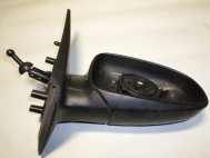 Зеркало правое Шевроле Авео Т200 и Т255 механическое 96406183 E4-012278 - Черное - БЕЗ стекла - БУ