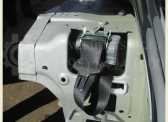 Ремень безопасности Шевроле Авео Т300 задний левый 95971113, 19258999, - БУ S-38