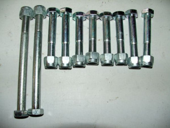 Болт М 12 - Комплект болтов для реактивных тяг со втулками (8 шт) Ваз 01-07, Нива, - Белебей