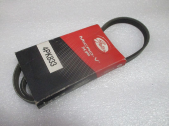 Ремень 4PK833, 96416337 генератора Шевроле Авео 101л.с.,1.4л, 16 кл без кондиционера - Gates