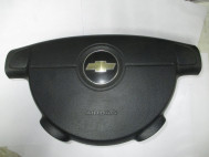 Подушка безопасности Шевроле Авео Т200 водительская 96399503, 95481316 96803209 эмблема Крест - БУ