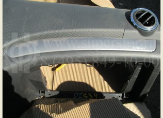 Торпедо - Накладка панели приборов 96812916 - Серебристая правая Шевроле Авео Т250, - БУ S-34