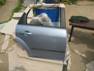 Дверь задняя правая Форд Фокус 2 кузов Универсал до 2008 г.в. 1327723, 1416589, - БУ Голубая К-14