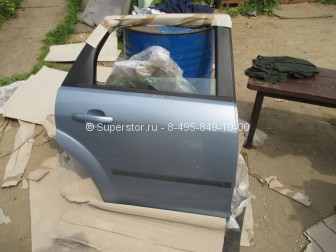 Дверь задняя правая Форд Фокус 2 кузов Универсал до 2008 г.в. 1327723, 1416589, - БУ Голубая К-14