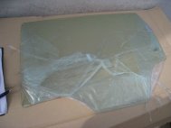 Стекло двери Шевроле Орландо задней левой 96846017 - зеленое, - Бор