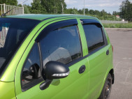 Дефлектор окна Передней левой двери Дэу Матиз Черные 1 штука, - БУ