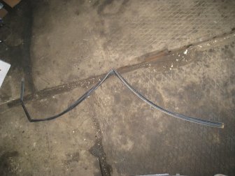 Уплотнитель стекла двери Киа Рио 3 задней правой 835404X200, - БУ