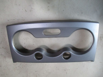 Накладка блока управления печкой Шевроле Авео Т200 - 96539550 96539552 96618920 - Серебро - БУ