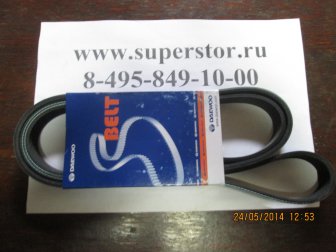Ремень 6PK1875, 25185147, 96870201 генератора Шевроле Авео, Лачетти 1,4-1,6-1,8л - Daewoo