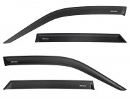 Дефлекторы окон 4 штуки Шевроле Лачетти Универсал Черные, - Voron Glass