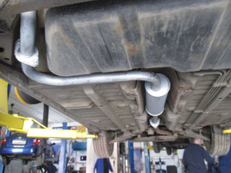 Глушителя средняя часть - замена резонатора на Шевроле Авео