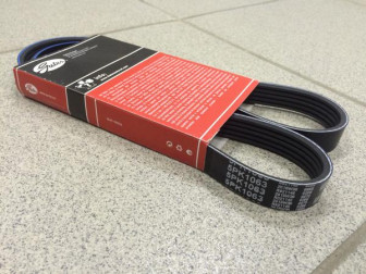 Ремень 5PK1063, QBR51063, MD375935 гидроусилителя руля Мицубиси Лансер, - Gates