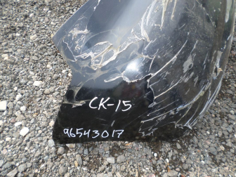 Бампер задний Шевроле Авео Т200 Хэтчбек 96543017 - БУ - Черный - CK-15 - в пленке - Трещины