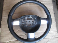 Рулевое колесо Форд Фокус 2 руль 1500633 4M513600EJW - кожа - 3 спицы Ebony, - БУ