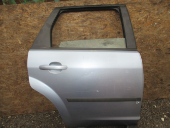 Дверь задняя правая Форд Фокус 2 Универсал до 2008г 1327723 1416589 - Серо-Голубая К14 -ЦАРАПИНА- БУ