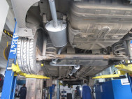 Глушитель - замена резонатора и основного глушителя на Шевроле Авео