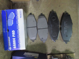 Колодки передние 96273708 Шевроле Ланос 8V Спарк, Матиз, Нексия с 00г - Daewoo