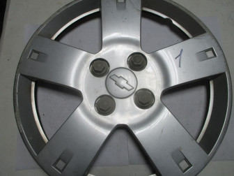 Колпак колесного диска Шевроле Авео Т250-255 R14 96653144 Крест 5 лучей - БУ есть потертости