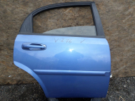 Дверь задняя правая Шевроле Лачетти Хэтчбек 96547908 - в сборе - электрика - Синяя V276, - БУ