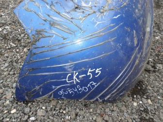 Бампер задний Шевроле Авео Т200 Хэтчбек 96543017 - Синий CK-55 - в пленке - БУ