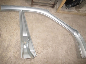 Боковина кузова Шевроле Ланос правая 96338697 верхняя со средней и передней стойками, - ZAZ