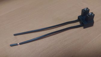 Фишка фары передней для ламп H7 с куском проводов 15 см 94566423 Шевроле Авео Т300, Круз, - Antaeus-