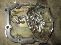 МКПП - Крышка задняя КПП 96175844 Шевроле Лачетти, Авео, Ланос 1,4-1,6 литра, - БУ-2 