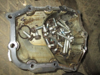 МКПП - Крышка задняя КПП 96175844 Шевроле Лачетти, Авео, Ланос 1,4-1,6 литра, - БУ-2