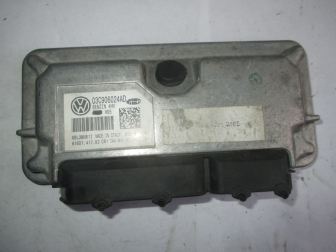 Блок управления двигателем 03C906024AD Фольксваген Поло д 1,4 литра 16V BUD с МКПП 01-09 К-3, - БУ