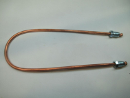 Трубка тормозная 96407744 Шевроле Авео Т200-255 задняя правая короткая МЕДНАЯ L-450 мм, - G.U.D