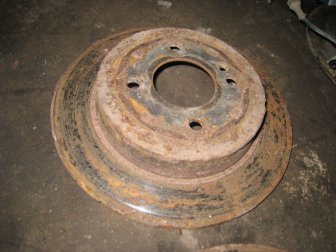 Диск тормозной задний 584110U300 Киа Рио 3 Хендай Солярис, Акцент i20 с 12, - БУ