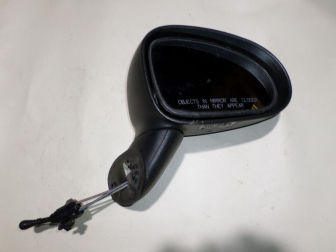 Зеркало правое Дэу Матиз 96323392 механика 96323345 96314385 E4-012291 регулируемое Черное, - БУ