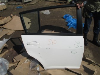 Стекло двери Ниссан Тиида задней правой C11X, SC11X с 2006 до 2013г 82300EL000, - БУ